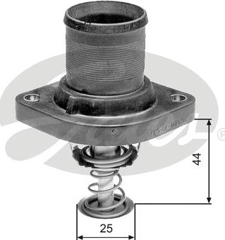 Gates TH24989G1 - Termostat,lichid racire aaoparts.ro