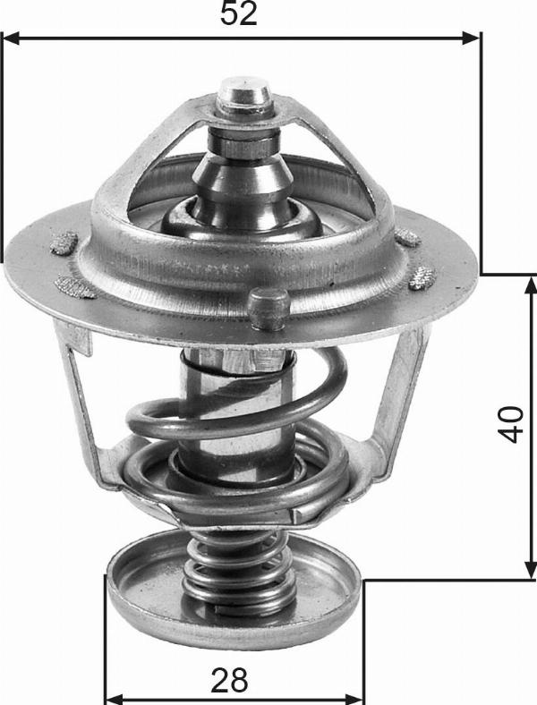 GATES TH24782G1 - Termostat,lichid racire aaoparts.ro
