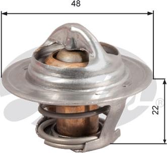 GATES TH28592G1 - Termostat,lichid racire aaoparts.ro