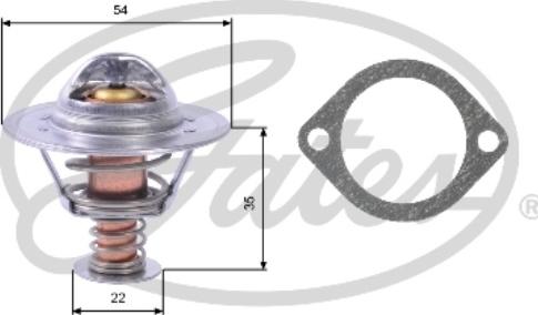 Gates TH22689G1 - Termostat,lichid racire aaoparts.ro