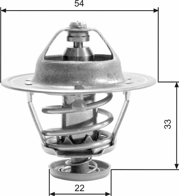 GATES TH22682G1 - Termostat,lichid racire aaoparts.ro