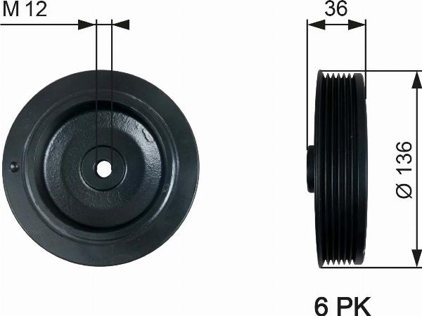 GATES TVD1010 - Fulie curea, arbore cotit aaoparts.ro