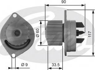 Gates Z80494 - Pompa apa aaoparts.ro