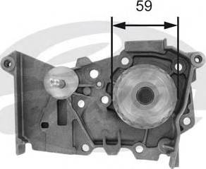 Gates Z80498 - Pompa apa aaoparts.ro