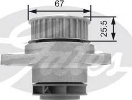 Gates Z80536 - Pompa apa aaoparts.ro