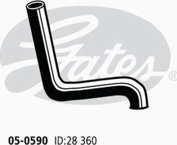 GATES 05-0590 - Furtun radiator aaoparts.ro