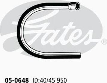 GATES 05-0648 - Furtun radiator aaoparts.ro