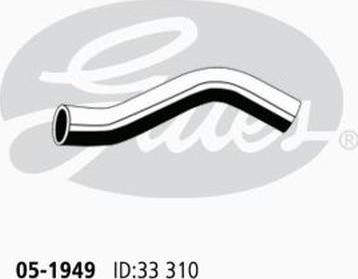 GATES 05-1949 - Furtun radiator aaoparts.ro