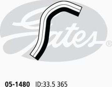 GATES 05-1480 - Furtun radiator aaoparts.ro