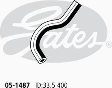 GATES 05-1487 - Furtun radiator aaoparts.ro