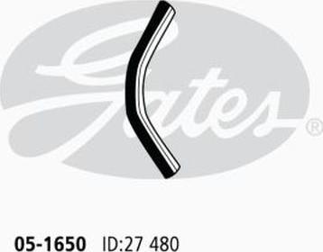 GATES 05-1650 - Furtun radiator aaoparts.ro