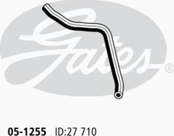 GATES 05-1255 - Furtun radiator aaoparts.ro