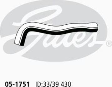 GATES 05-1751 - Furtun radiator aaoparts.ro