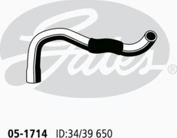 GATES 05-1714 - Furtun radiator aaoparts.ro