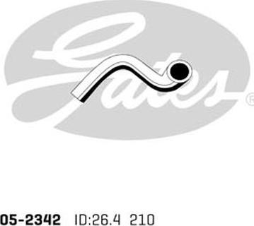 GATES 05-2342 - Furtun radiator aaoparts.ro
