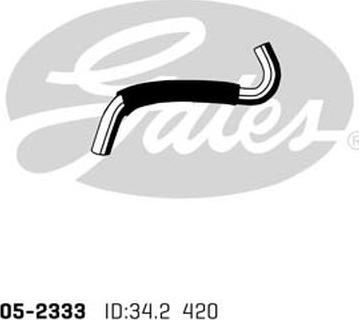 GATES 05-2333 - Furtun radiator aaoparts.ro