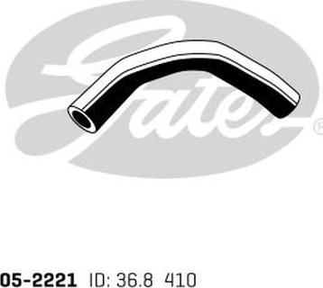 GATES 05-2221 - Furtun radiator aaoparts.ro