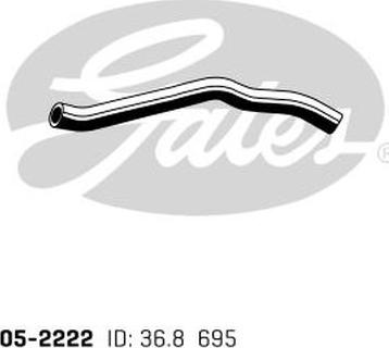 GATES 05-2222 - Furtun radiator aaoparts.ro
