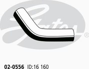 GATES 02-0556 - Furtun radiator aaoparts.ro