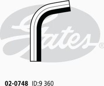 GATES 02-0748 - Furtun radiator aaoparts.ro