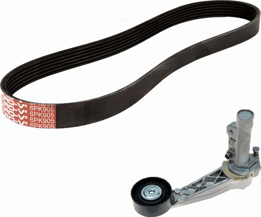 GATES AK016PK905 - Set curea transmisie cu caneluri aaoparts.ro