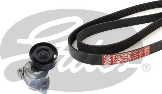 GATES K026PK1893 - Set curea transmisie cu caneluri aaoparts.ro