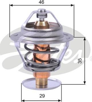 GATES TH10489G1 - Termostat,lichid racire aaoparts.ro