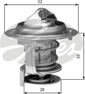 GATES TH29478G1 - Termostat,lichid racire aaoparts.ro