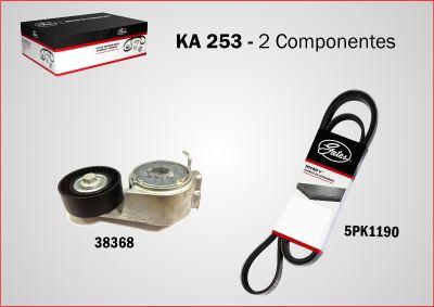 GATES KA253 - Set curea transmisie cu caneluri aaoparts.ro