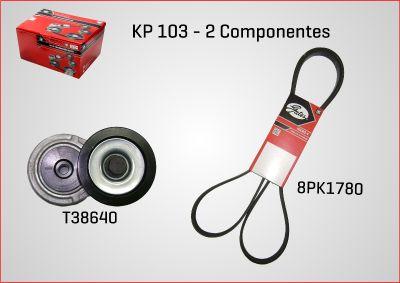 GATES KP103 - Set curea transmisie cu caneluri aaoparts.ro