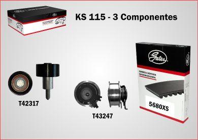 GATES KS115 - Set curea de distributie aaoparts.ro