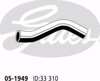 GATES 05-1949 - Furtun radiator aaoparts.ro