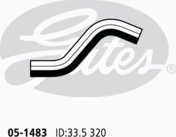 GATES 05-1483 - Furtun radiator aaoparts.ro