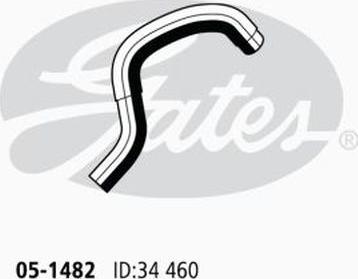 GATES 05-1482 - Furtun radiator aaoparts.ro