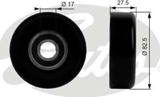 GATES T38011 - Rola ghidare / conducere, curea transmisie aaoparts.ro