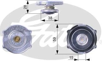 GATES RC135 - Buson,radiator aaoparts.ro