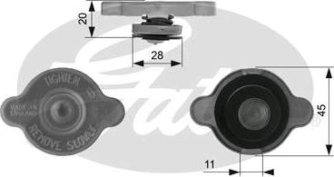 GATES RC232 - Buson,radiator aaoparts.ro