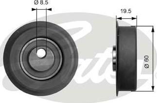 GATES T41053 - Rola intinzator,curea distributie aaoparts.ro