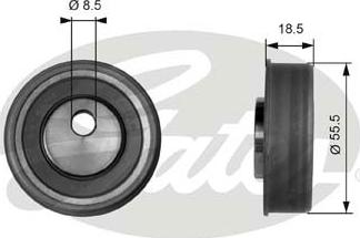 GATES T41038 - Rola intinzator,curea distributie aaoparts.ro