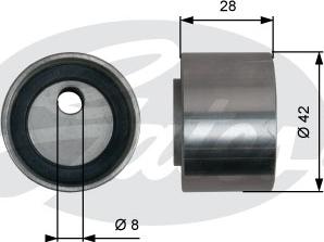 GATES T41305 - Rola intinzator,curea distributie aaoparts.ro
