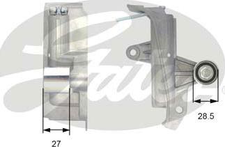GATES T43028 - Amortizor vibratii, curea distributie aaoparts.ro