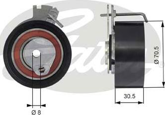 GATES T43159 - Rola intinzator,curea distributie aaoparts.ro