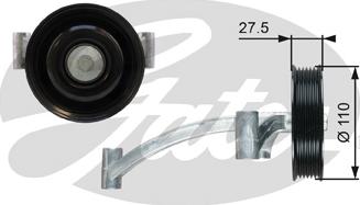 GATES T36740 - Rola ghidare / conducere, curea transmisie aaoparts.ro
