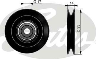 GATES T38003 - Rola ghidare / conducere, transmisie aaoparts.ro