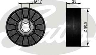 GATES T38007 - Rola ghidare / conducere, curea transmisie aaoparts.ro