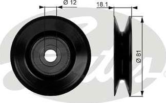 GATES T38036 - Rola ghidare / conducere, transmisie aaoparts.ro