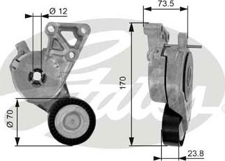 GATES T38148 - Intinzator curea, curea distributie aaoparts.ro