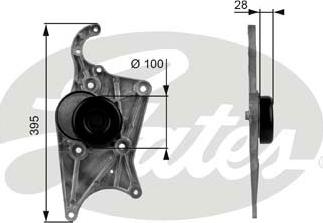 GATES T38109 - Intinzator curea, curea distributie aaoparts.ro