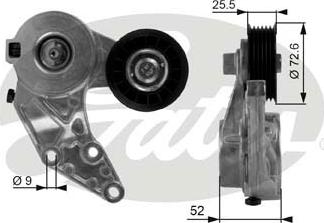 GATES T38377 - Intinzator curea, curea distributie aaoparts.ro