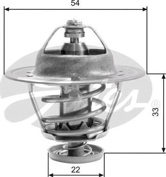 GATES TH22682G1 - Termostat,lichid racire aaoparts.ro